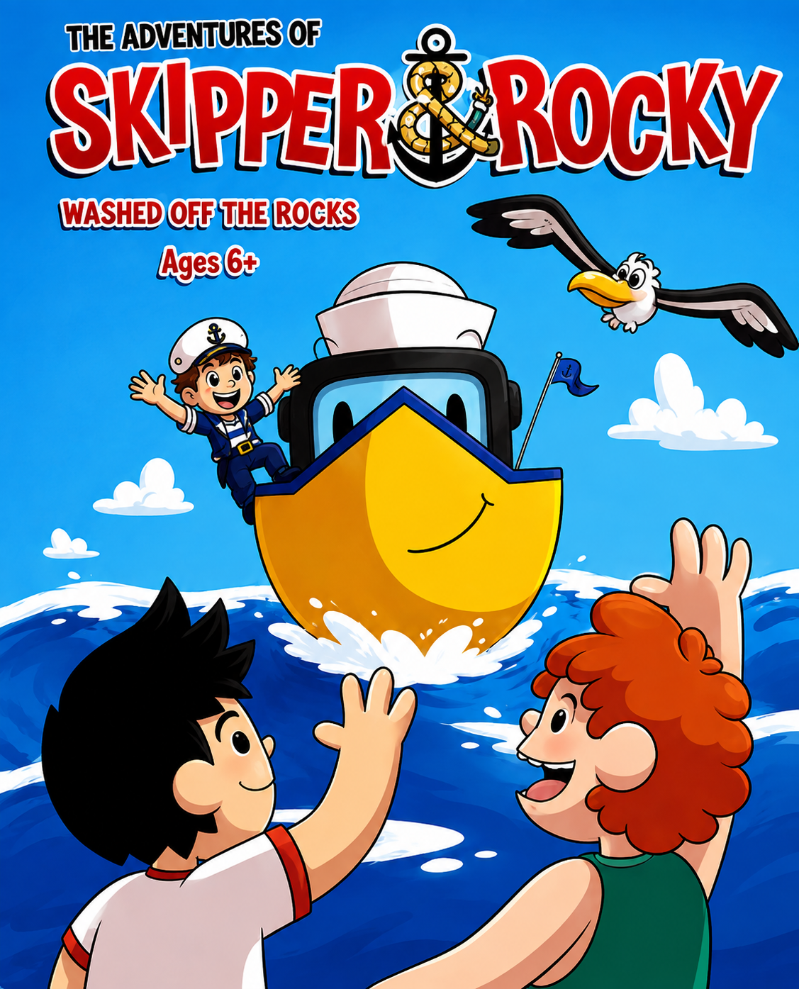 Cover of The Adventures of Skipper & Rocky: Washed Off the Rocks